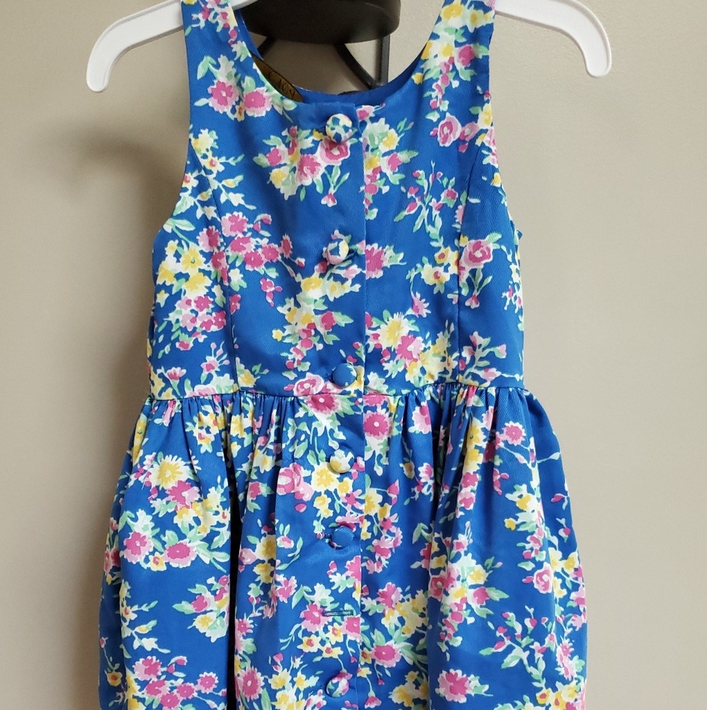 Girl's Ralph Lauren Toddler Floral dress